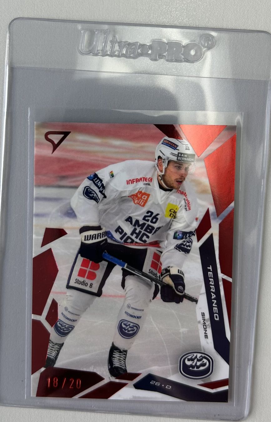 Sportzoo Carte collezionabili: HC Ambri-Piotta Red Parallel Simone Terraneo 18/20 – Nuovo (secondo la descrizione) da Cham venduto da 9inches