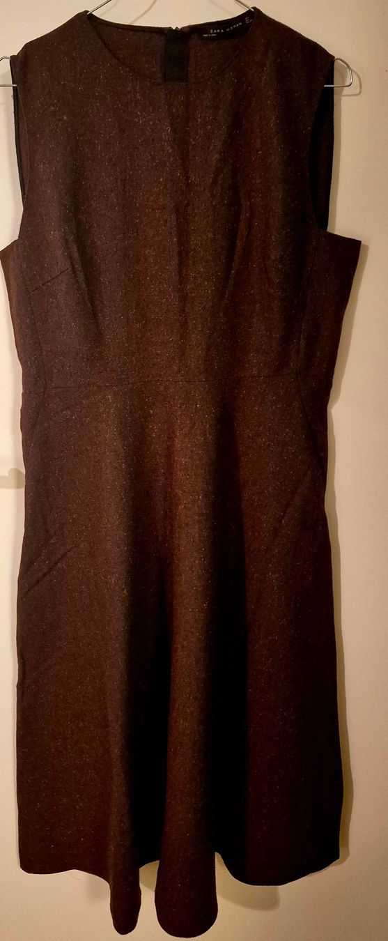 Zara Vestiti: Robe midi Zara taille L - bordeaux – Usato da Basel venduto da myr_m6b7 1