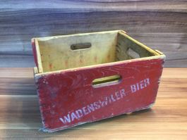 Originale alte Wädenswiler Bier-Kiste aus Holz