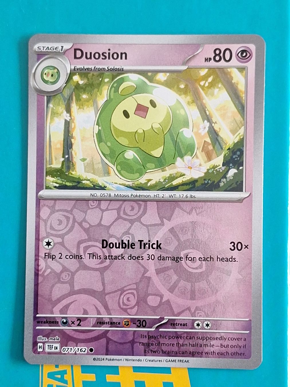 Pokémon Carte collezionabili: Duosion - Pokemon Temporal Forces Reverse Holo - #2.6 – Usato da Altstätten SG venduto da GGsGameshop