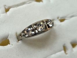 Bague 3 Strass Scintillantes