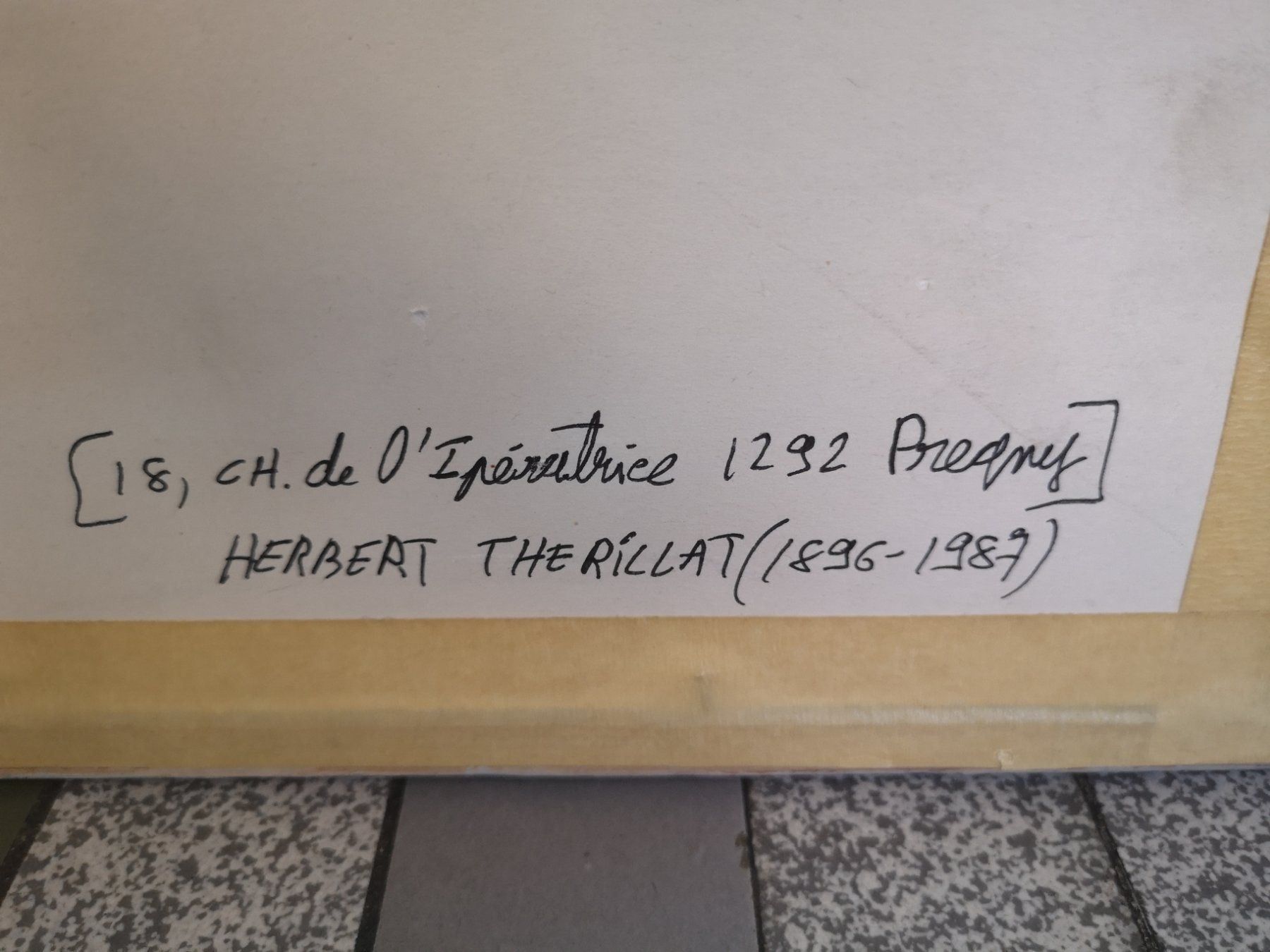 Gemälde: HERBERT THEURILLAT (1896-1987) – Gebraucht aus Genève von Qanil77 4