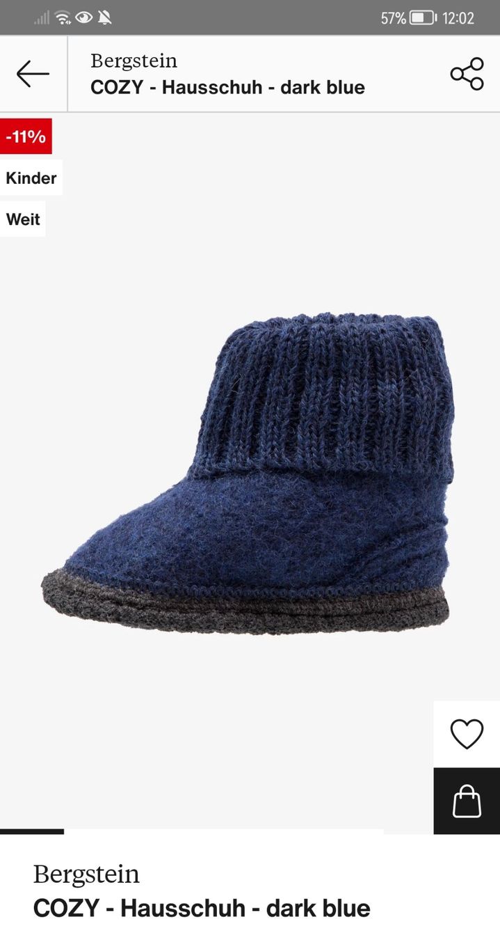 Scarpe per ragazzi: Bergstein Schuhe Kinder Cozy Grösse 19 – Nuovo (secondo la descrizione) da Ostermundigen venduto da raspberry11 4