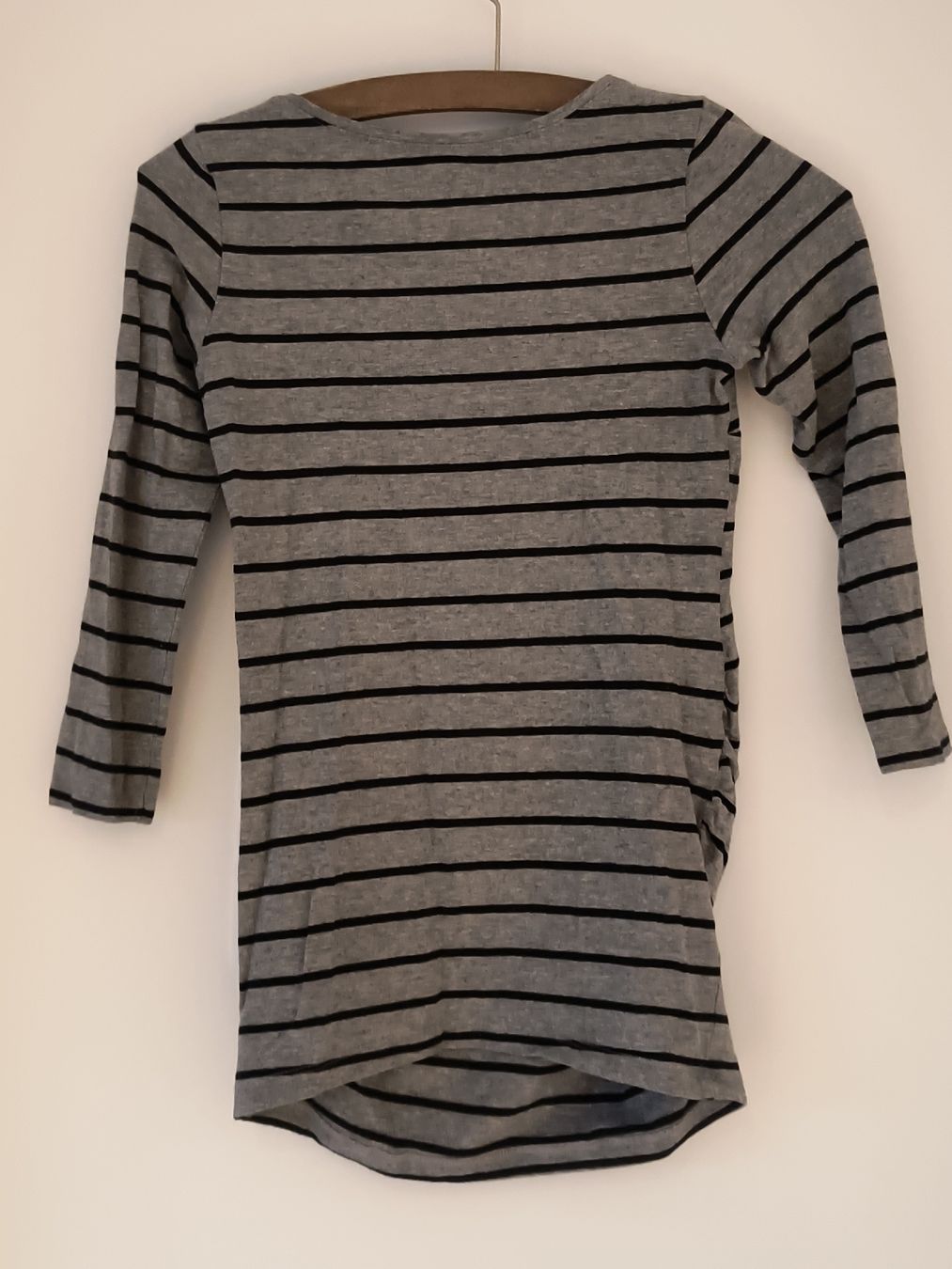 H&M Maglioni & Felpe: H&M Umstandsshirt Gr. XS, grau gestreift – Usato da Schöfflisdorf venduto da kin_2dp9 1