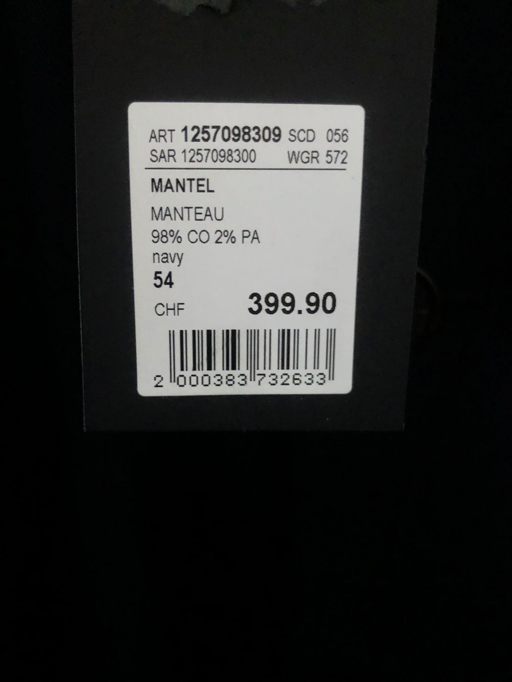Navyboot Cappotti: Navyboot Mantel Trench Gr. 54 neu BLAU – Nuovo (secondo la descrizione) da Zürich venduto da galble 5