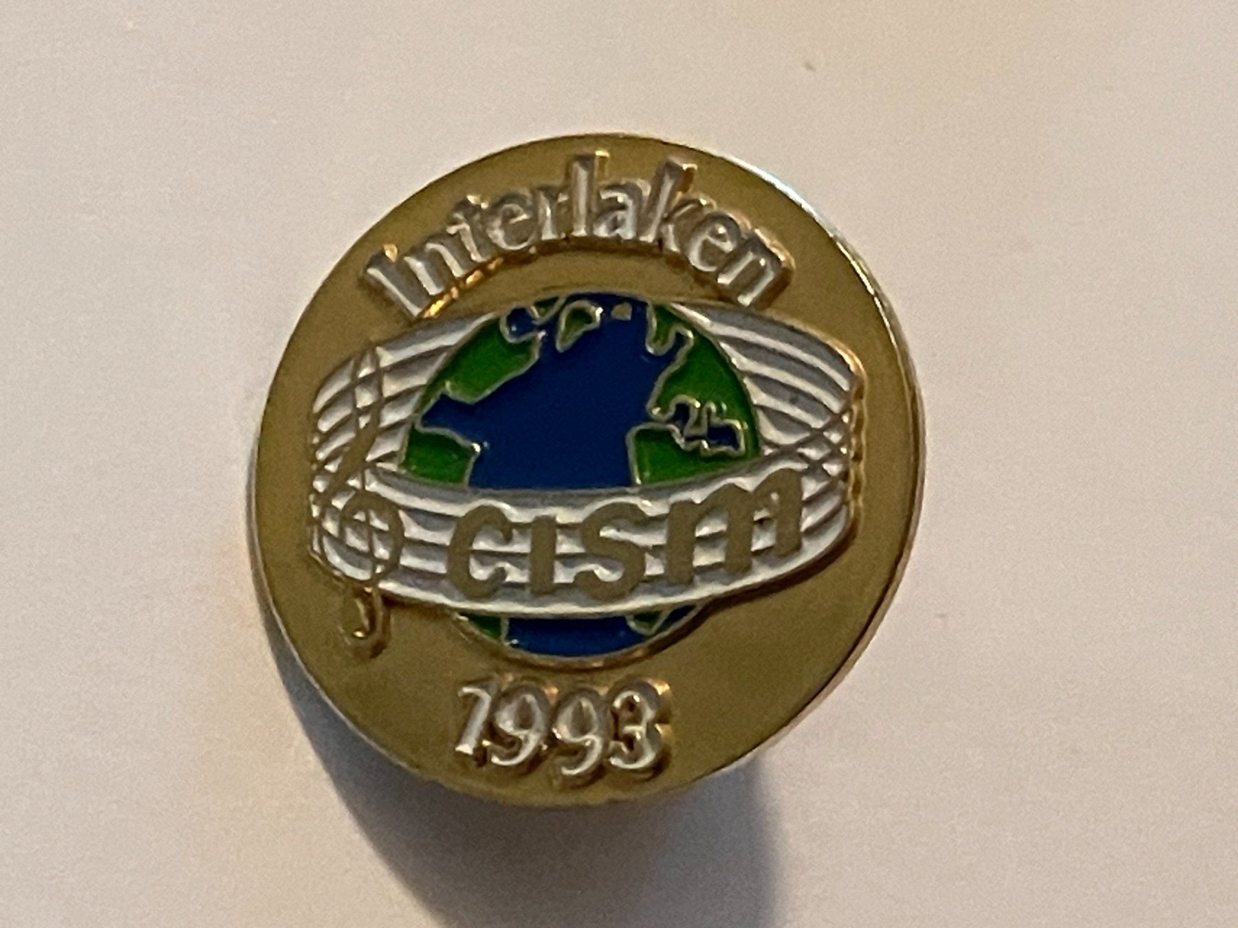 Plaketten & Abzeichen: 1 Pin CISM Interlaken 1993 – Gebraucht aus Basel von djwwpp