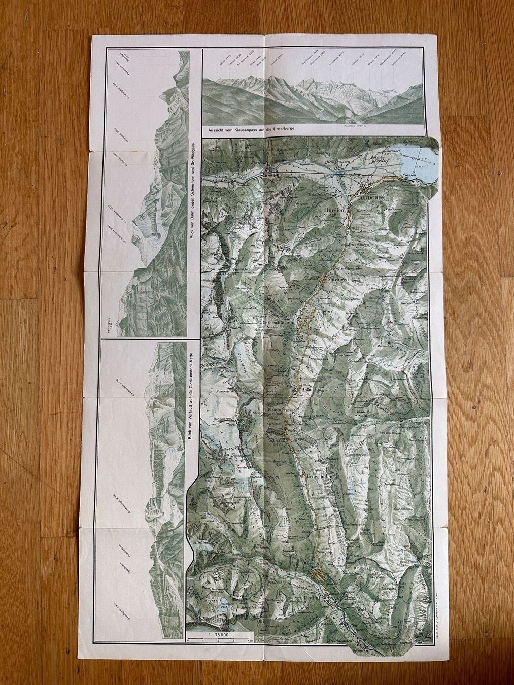 Landkarten & Atlanten: Schweizerische Alpenposten: Klausen-Poststrasse – Gebraucht aus Zürich von allp 2