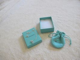 Tiffany & Co Infinity Necklace Halskette Mit Doppel Herz 925