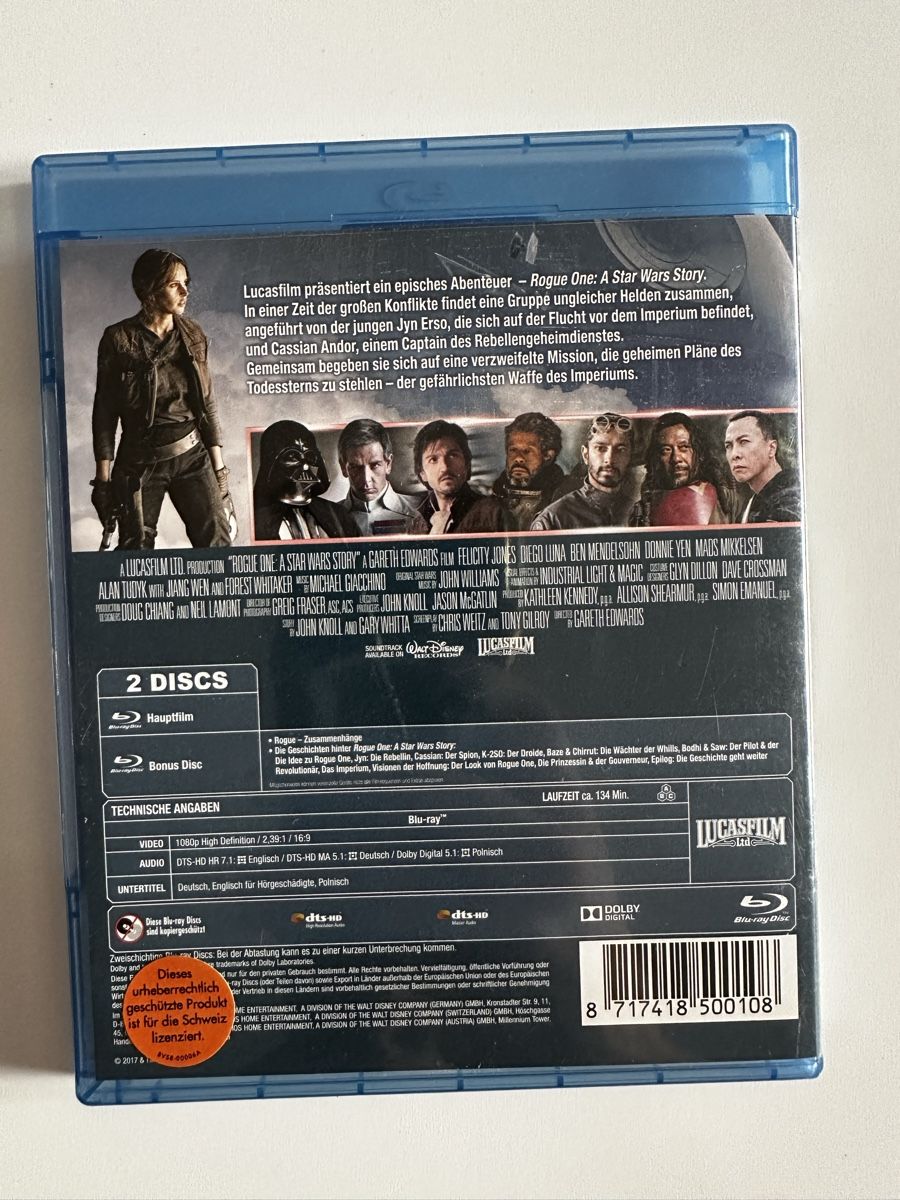 Tutti i DVDs: Star Wars Rogue One Blue-Ray – Usato da Bern venduto da XXM38 2