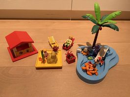 Playmobil Sandkasten Pool Kinder baden