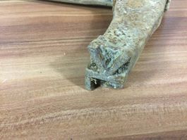Antiker Förster Stempel mit Holzgriff