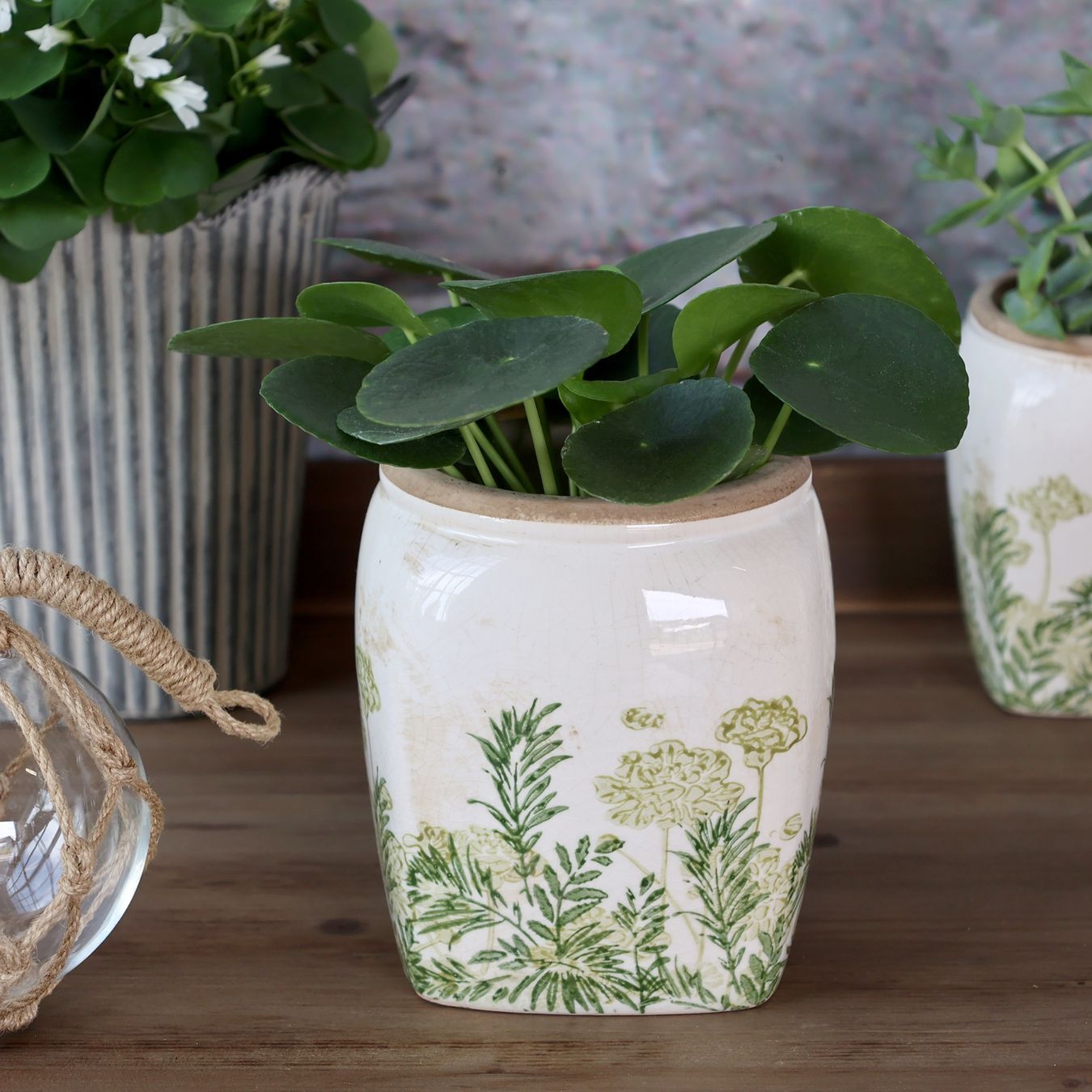 Pots de fleurs: Chic Antique Übertopf "Laval", Höhe 15 cm – Neuf avec emballage d'origine à Innertkirchen par Glatthard-Interior