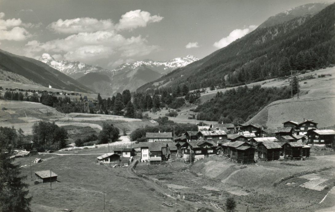 Cartoline postali: Blitzingen  VS  -   BODMEN   mit Galenstock – Usato da Brig venduto da Valcards54