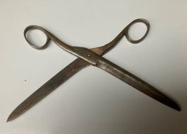 Schere, uralt, Sign. WAEBER ev. Messerschmiede Weber Luzern