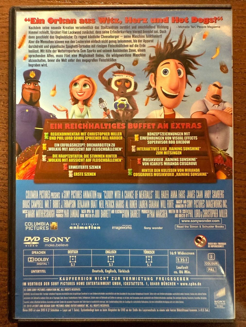 Tutti i DVDs: Wolkig mit Aussicht auf Fleischbällchen – Usato da Zürich venduto da FilmFreunde 1