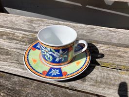 1 Kaffeetasse/Unterteller, Edelweiss von Winterling Doppio