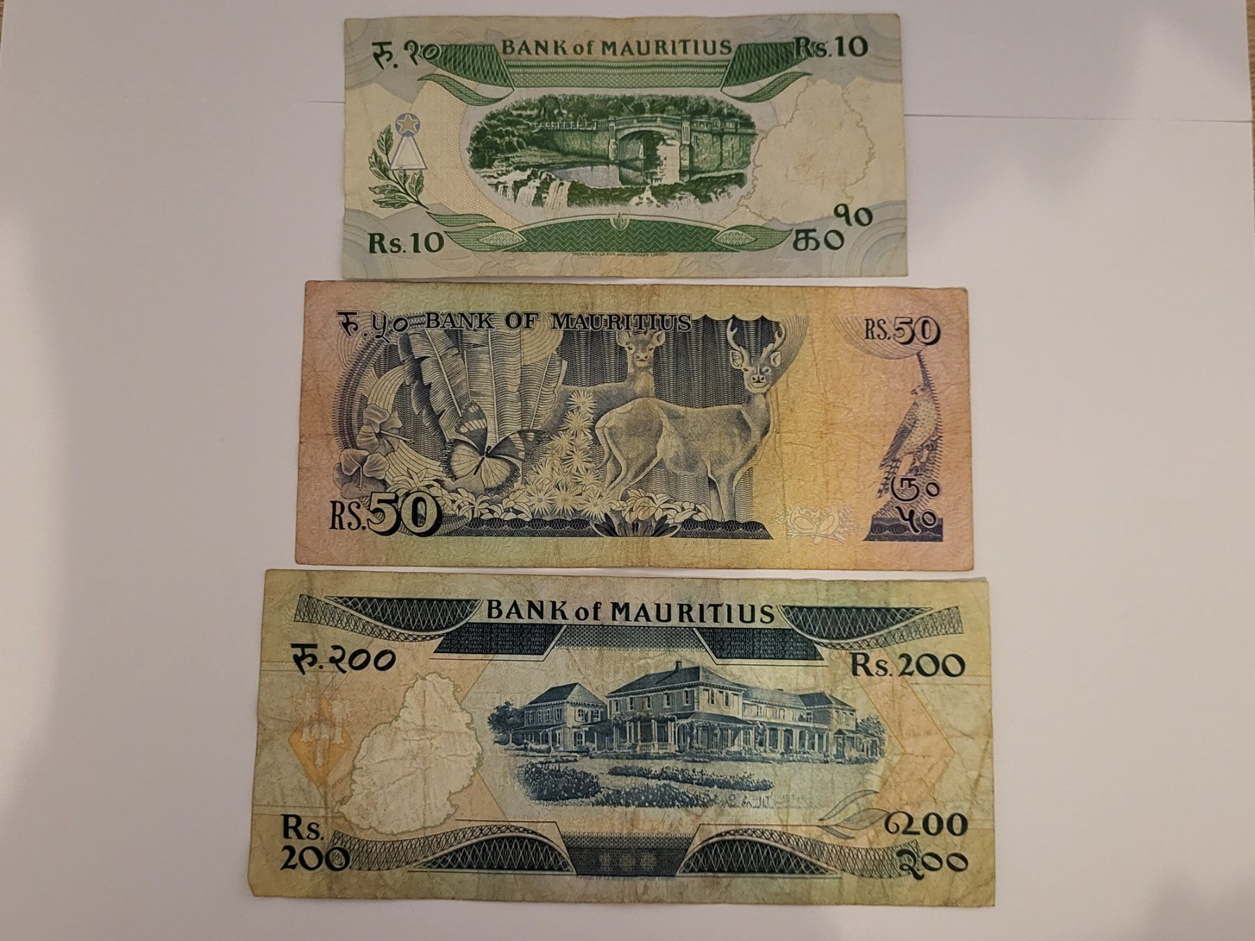 Banconote: Banknoten aus Mauritius – Usato da Pravidondaz venduto da LVtik 1