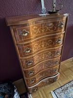Antike Intarsien Kommode Schubladen Möbel Sideboard