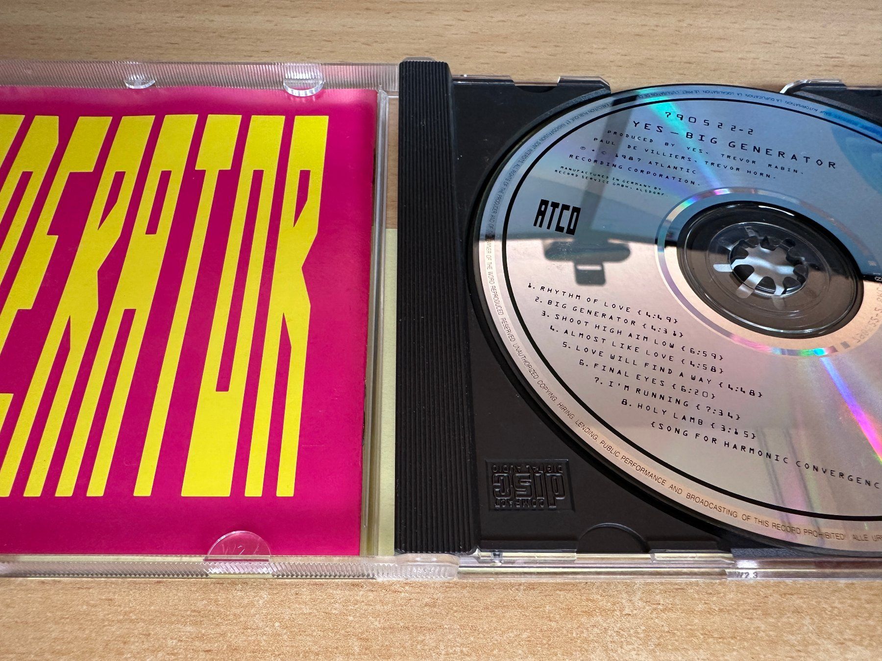 CD: Yes – Big Generator – Usato da Rikon im Tösstal venduto da Alpenmutz 2