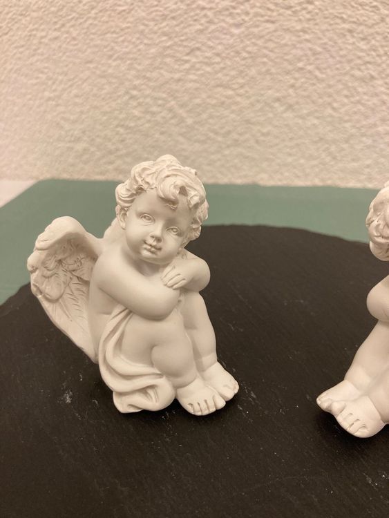 Großer Engel Aus Polyresin Mit Goldenen Metall-Fl? Produktbild-Vorschau 7