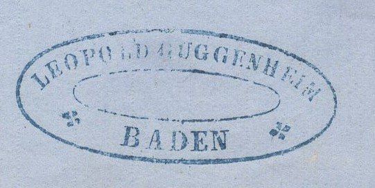 Alle Briefmarken: BADEN 2.MAI.66   Rechnung:  LEOPOLD  GUGGENHEIM – Gebraucht aus Aarau von kufi44 1