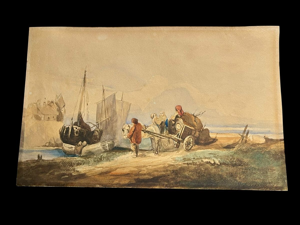Dipinti: Aquarell mögl. Auguste Delacroix 19. Jh – Usato da Ottikon venduto da san_w99n 1