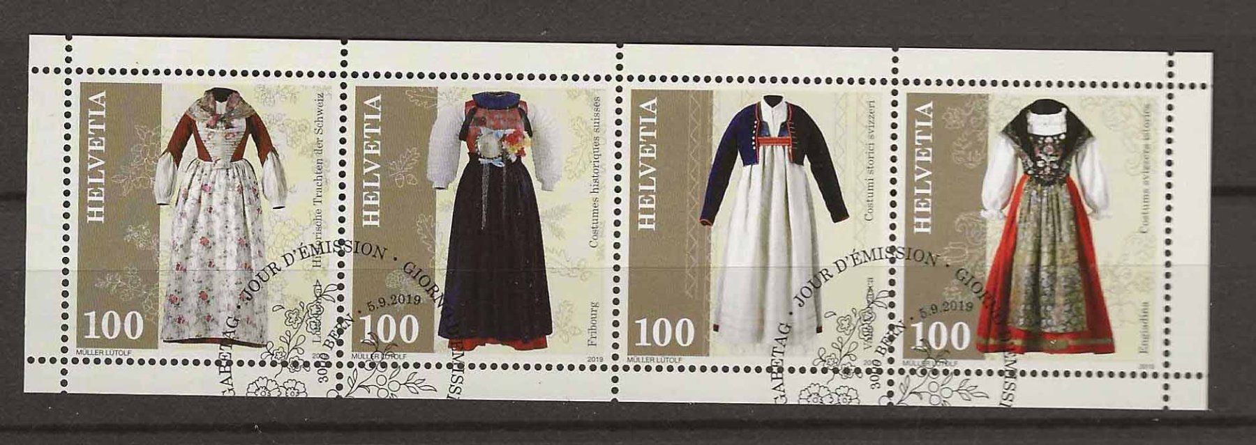 Tutti i francobolli: M1750 - Bloc Costumes 1er jour – Usato da Trélex venduto da Phil_Albert
