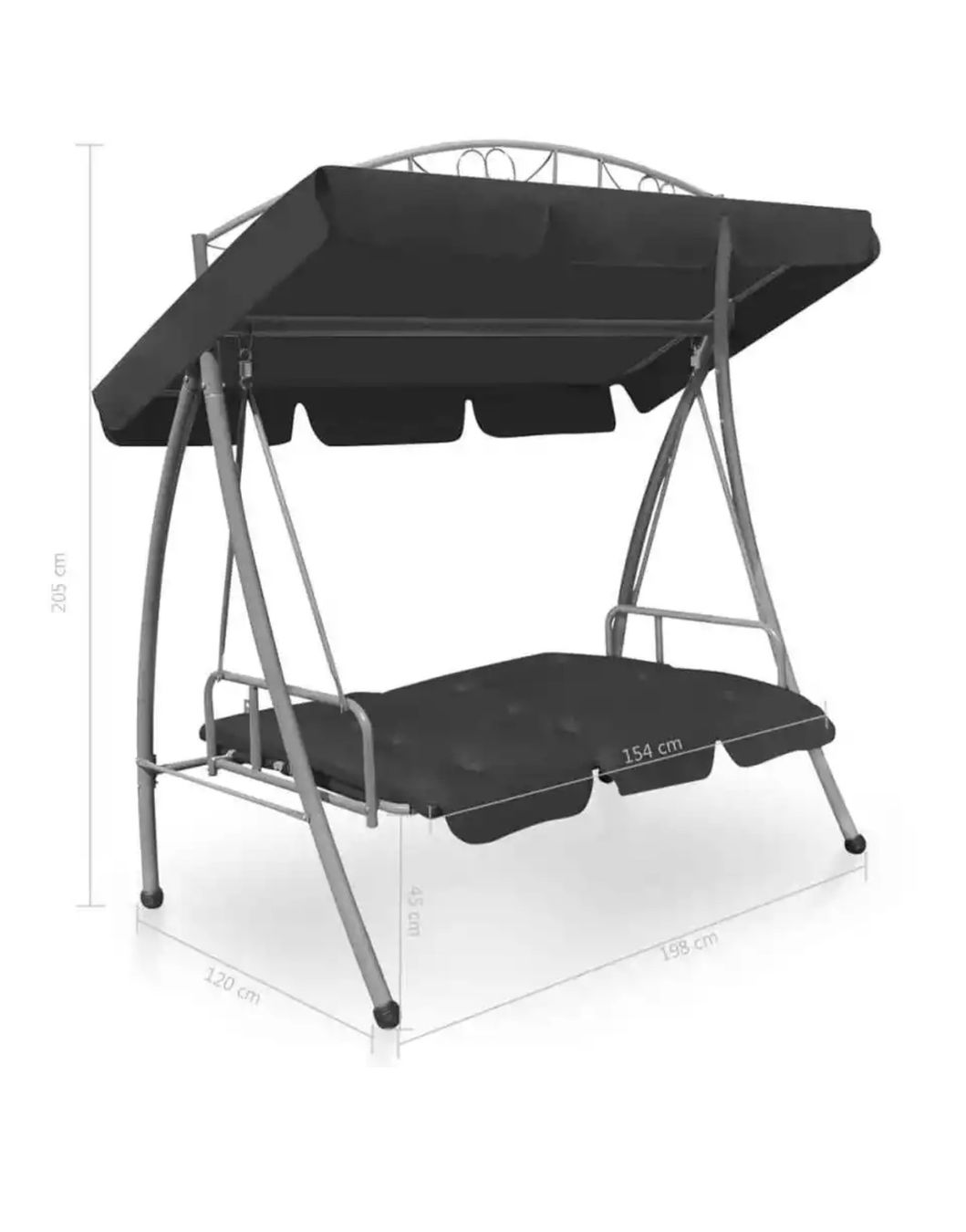 Altre altalene da giardino: Hollywoodschaukel bettfunktion – Nuovo e nell'imballaggio originale da Amriswil venduto da JaJa-Express 3