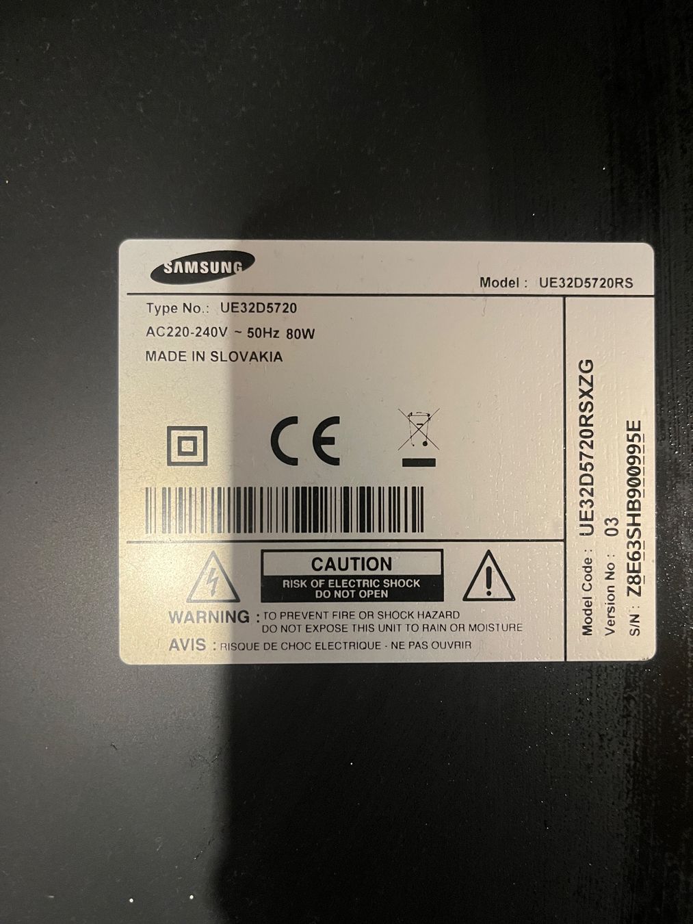 Samsung Televisori: Samsung TV UE32D5720 – Usato da Volketswil venduto da Audio-und-Video-Installationen 1