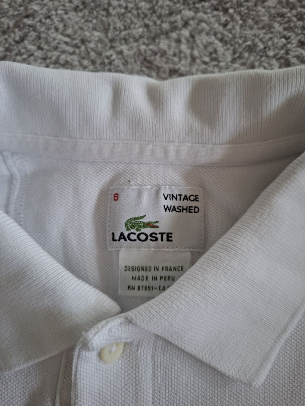 Lacoste Polo-Shirts: Polo Lacoste blanc taille 6  – Gebraucht aus Renens VD von ser_j2fn 5