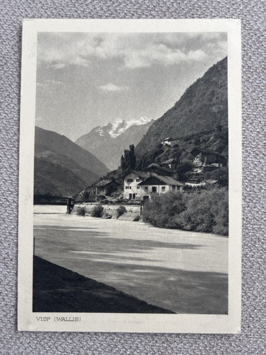 Cartoline postali: AK Visp (Wallis) Landbrücke – Nuovo (secondo la descrizione) da Termen venduto da rowi13