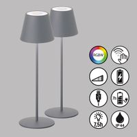 2er Pack LED Aussen Tischleuchte, IP44