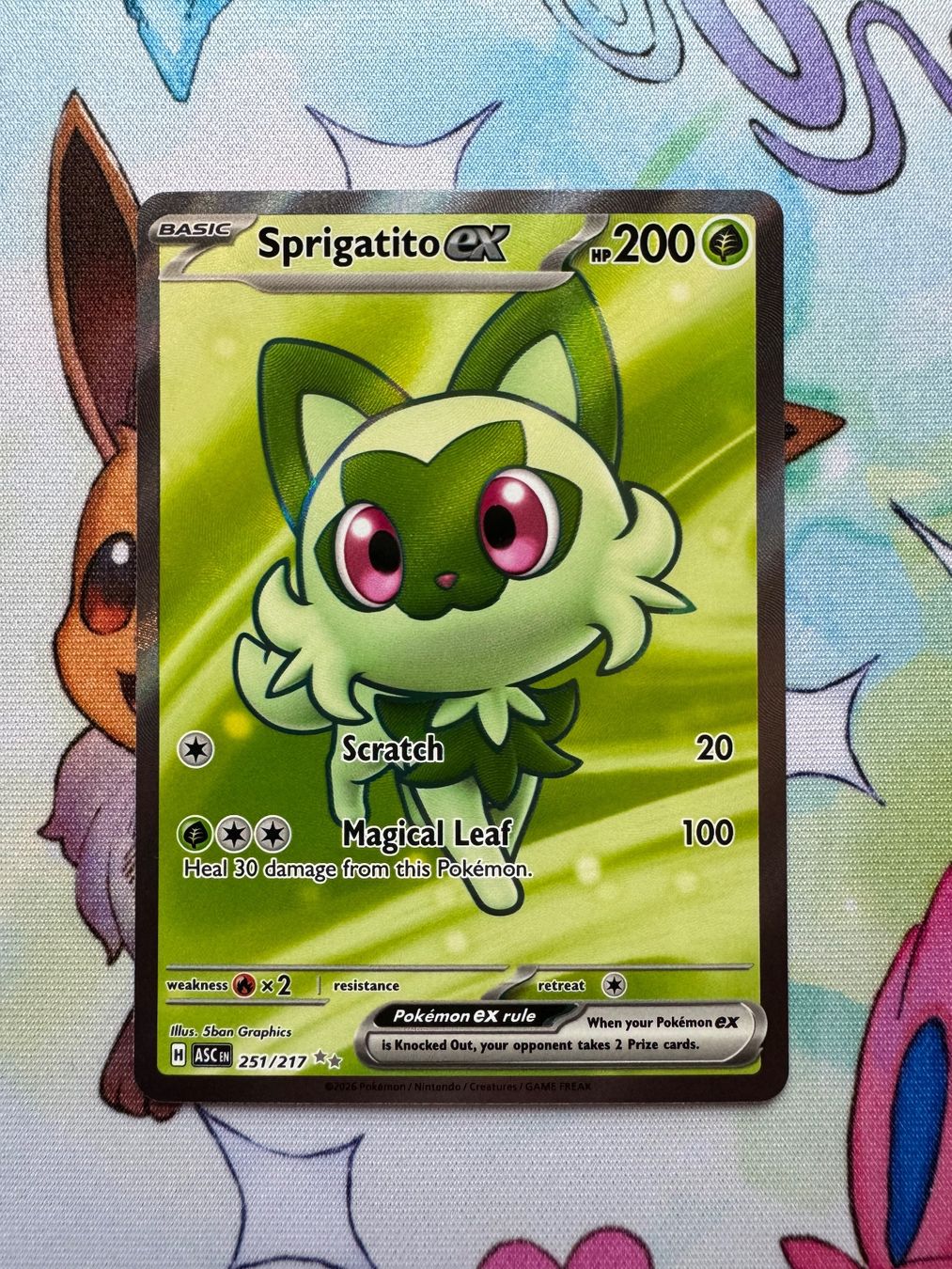 Pokemon Sprigatito ex Full Art Ascended Heroes 251/217 EN (Gebraucht ...