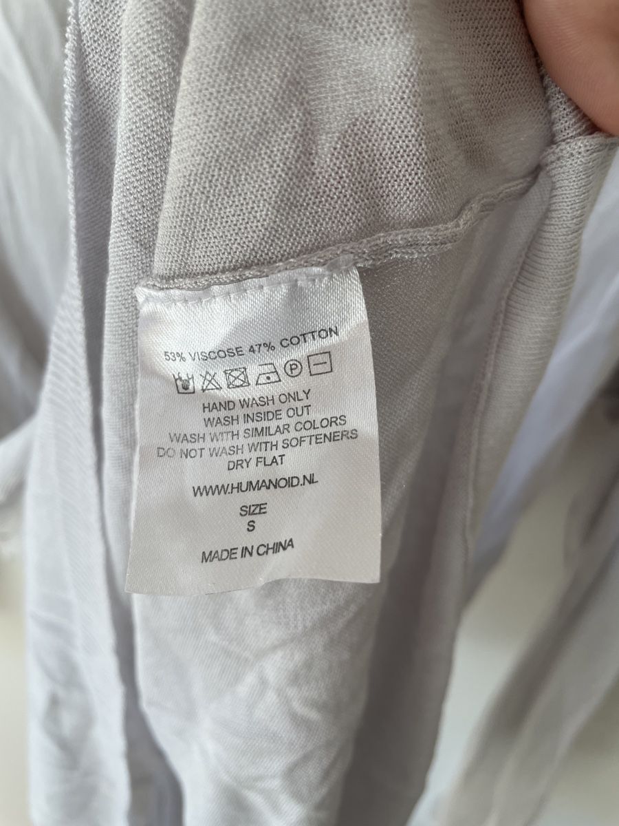 T-shirt: Humanoid Designer Shirt, Grösse S, Hellgrau – Usato da Basel venduto da lea_d56l 3