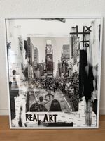 Tableau photo noir blanc New York cadre blanc etat neuf