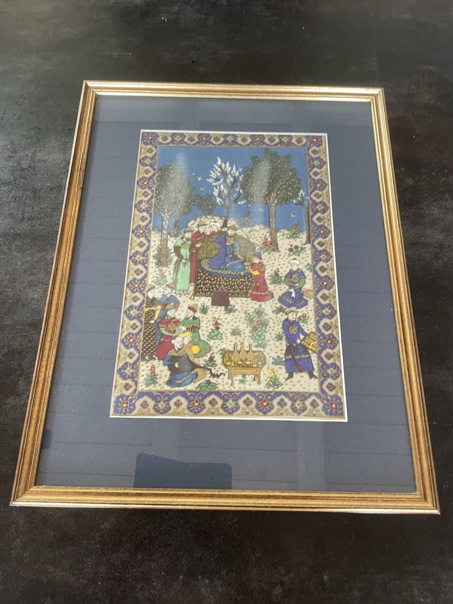 Dipinti: Tableau Ancien Tissu Persan – Usato da Vallamand venduto da Bricbracbroc82
