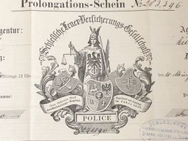 Versicherungspolice SCHLESISCHE ZÜRICH 1886