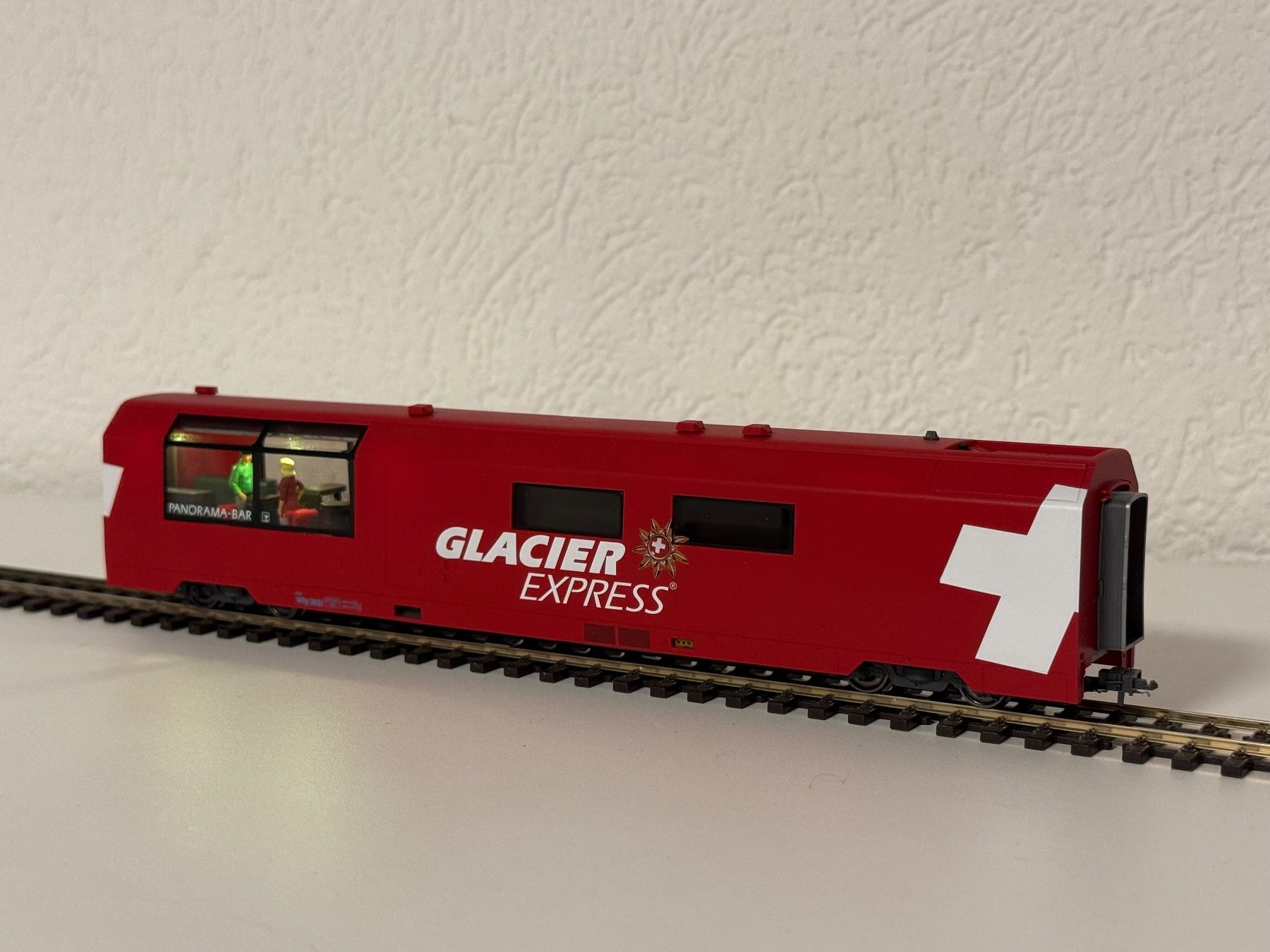 Bemo Modellini di ferrovie: Bemo Glacier Express Komplettzug mit Innenbeleuchtung – Usato da St. Gallen venduto da Modell1zu87 4