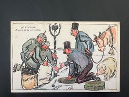 AK 1921 Humorkarte Handel Genf     (G427)