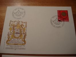 Tag der Briefmarke 1980 St Blaise, Brief + Karte