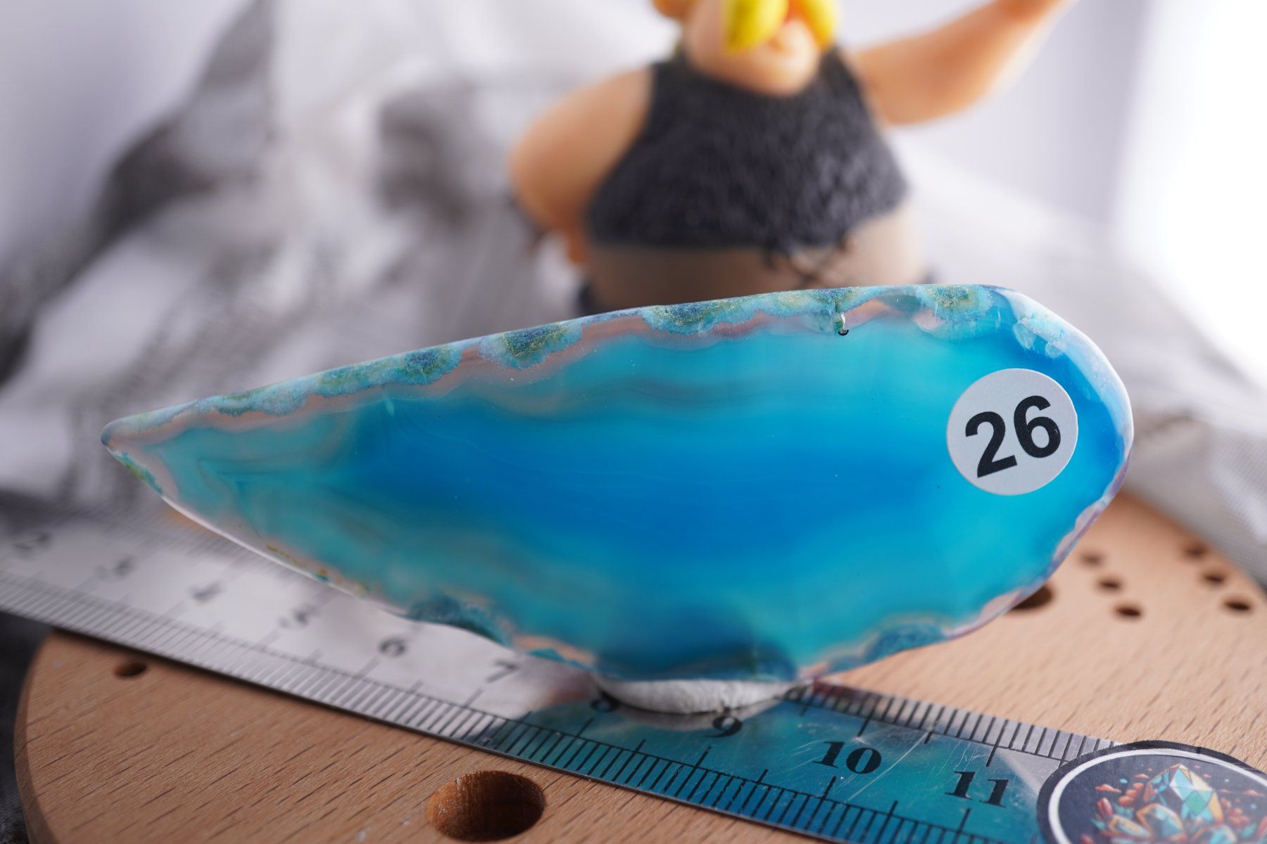 Minerali & Pietre curative: Achat Blau   Scheibe    Blue   Ab 1.-(1) – Nuovo e nell'imballaggio originale da Eschenbach SG venduto da topstone 3