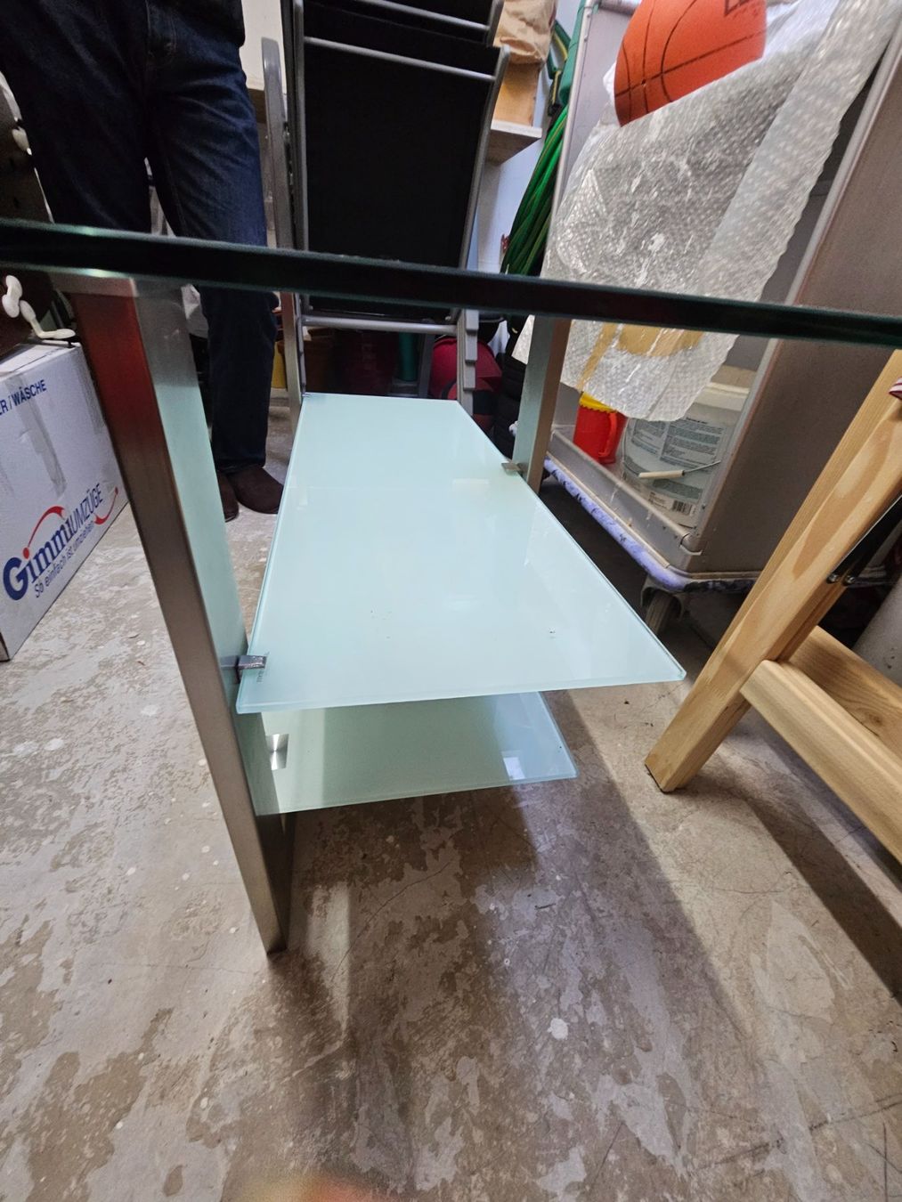TV Möbel: TV Glas/ Stahl Möbel – Gebraucht aus Steckborn von suz_v2v6 1