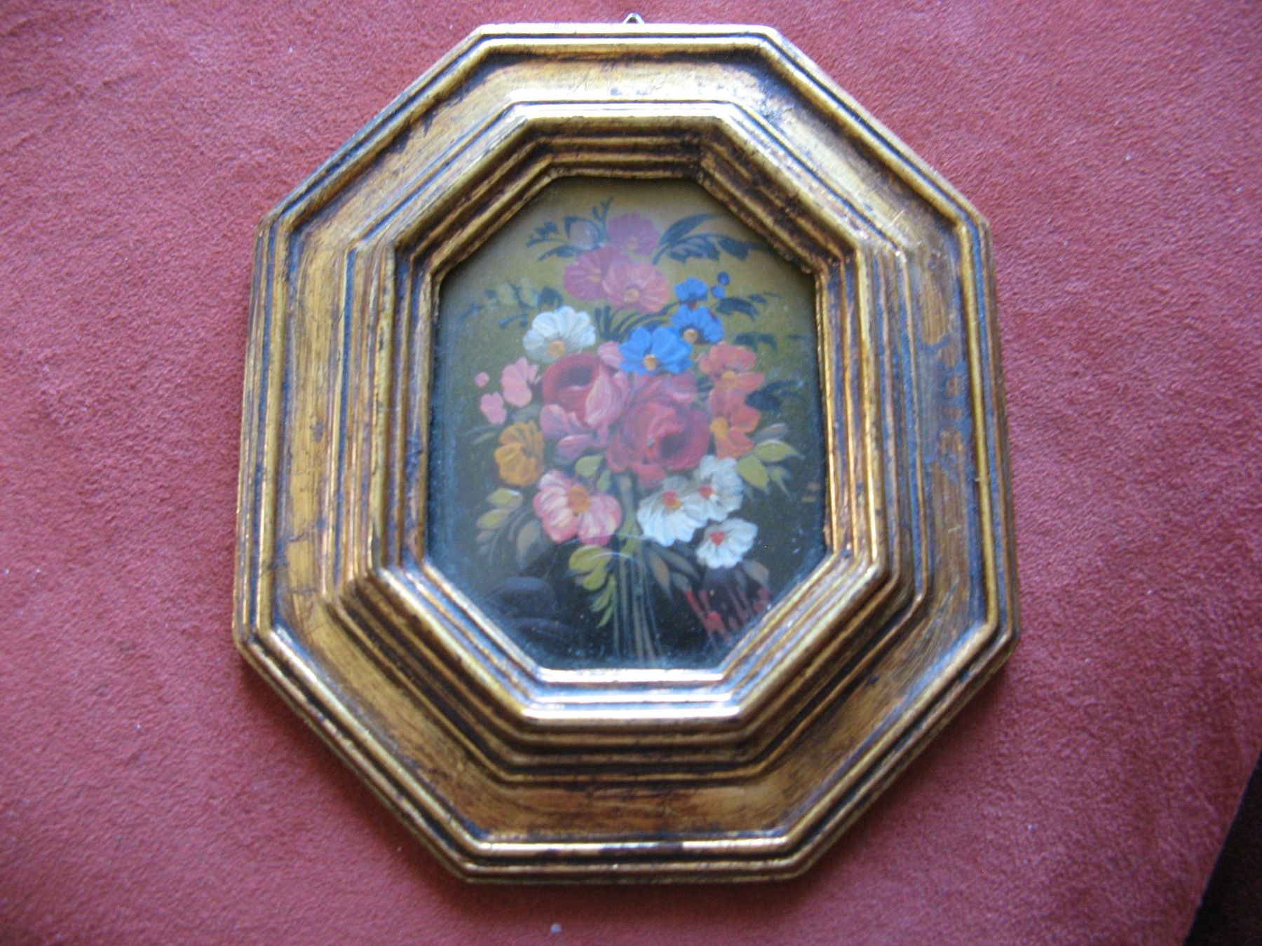 Foto & Immagini: gerahmtes kleines Blumenbild hinter Glas – Usato da Zürich venduto da apil 4