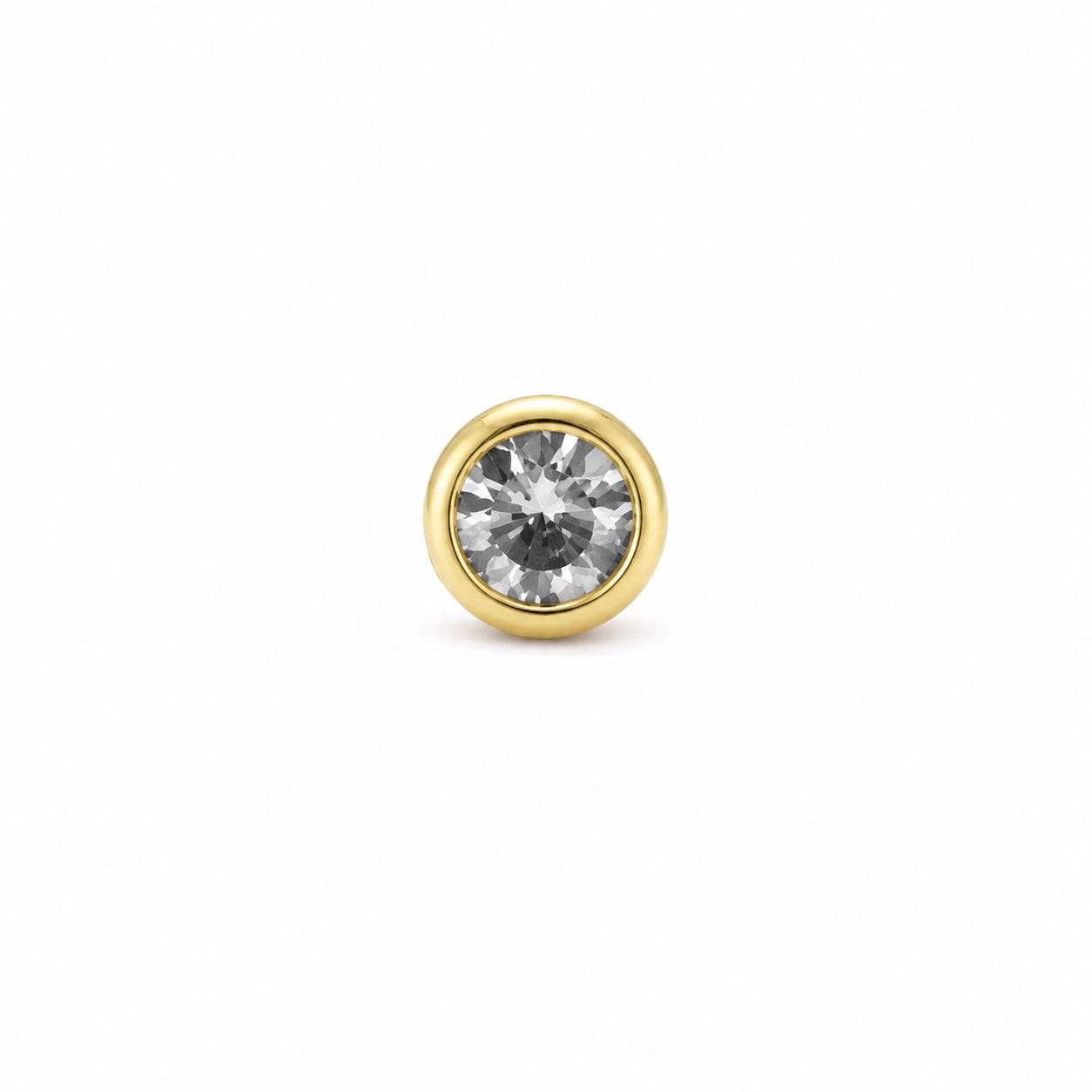 Orecchini pendenti & Orecchini a lobo: Einzelner 18 Karat Gold Ohrstecker / Piercing – Usato da Zürich venduto da Almog 2