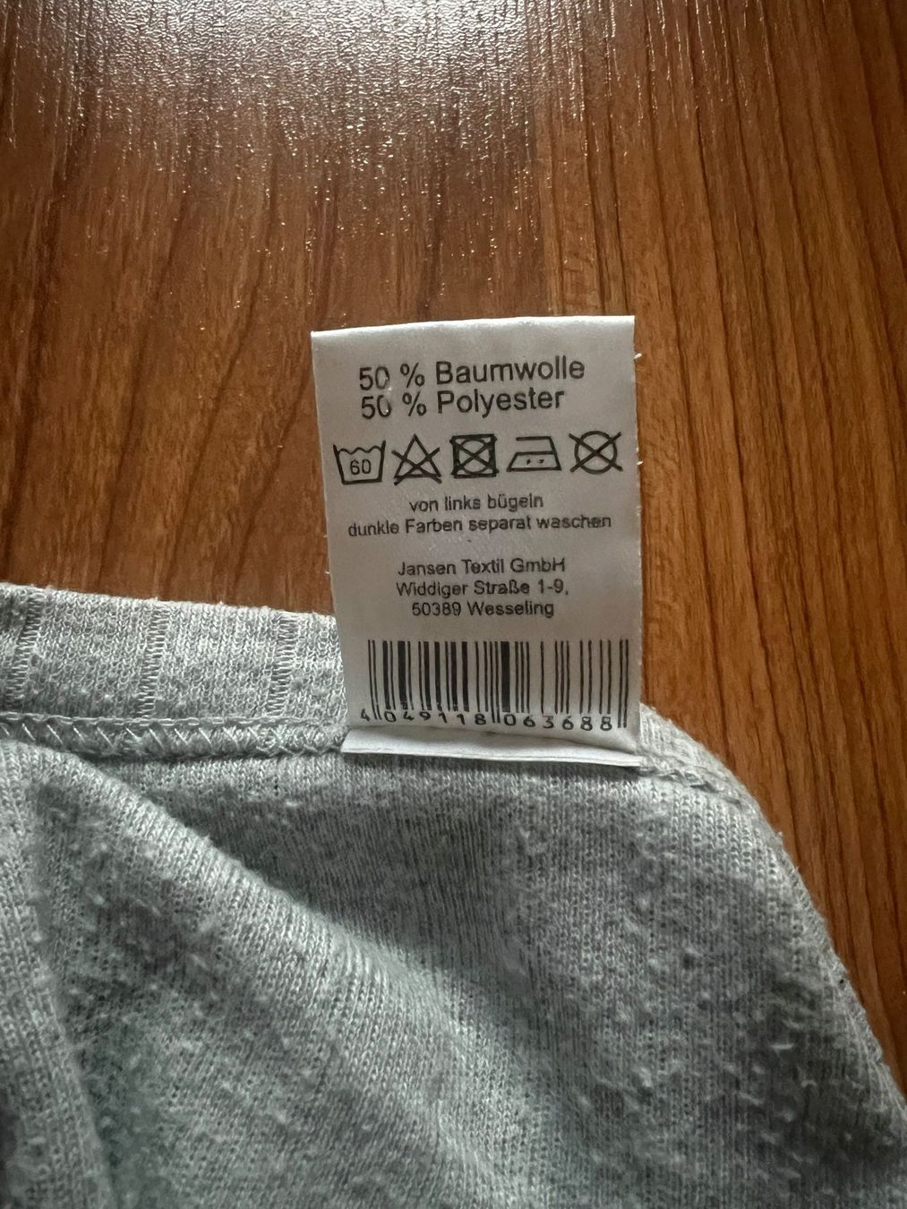 Biancheria intima: Thermo Therm Unterhemd Grau, Gr. L, 50% Baumwolle – Usato da Samedan venduto da TintiFinti 2