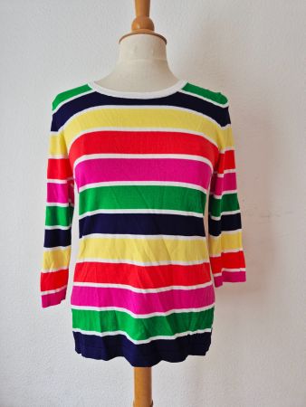 PULLOVER PULLI PUNTO ROMA S 36 BUNT GESTREIFT,  TOP