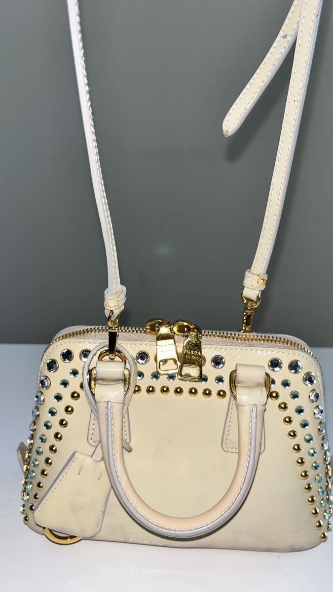 Prada Borse da donna: Prada Patent Crystal Mini Promenade Handbag  – Usato da Glattpark(Opfikon) venduto da Sbitizi 3