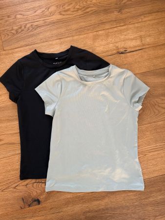 2er-Pack Sportshirts mit DryMove von H&M Gr. 134/140