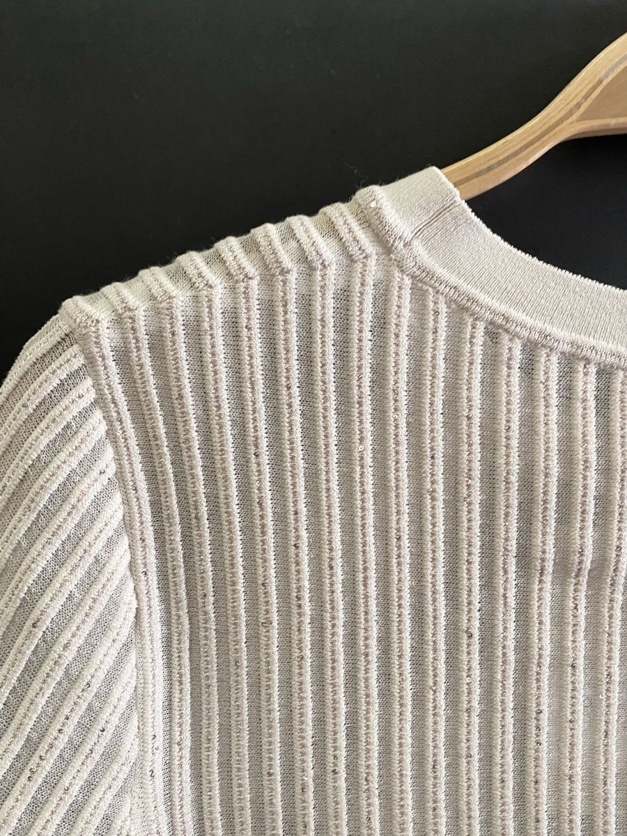 Marc Cain Maglioni & Felpe: Marc Cain  Pullover beige mit Glitzer 38 neu – Nuovo (secondo la descrizione) da Büron venduto da Coerner 7