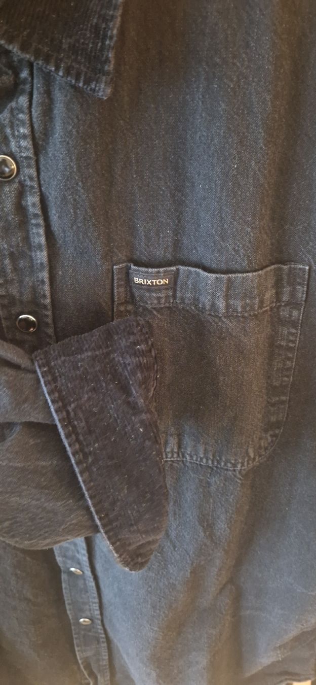 Camicie: Chemise Brixton noire, taille L – Usato da Zürich venduto da diabolo96 4